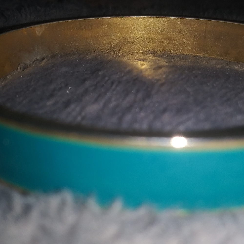 Teal and gold